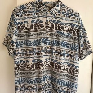 Quicksilver Waterman Hawaiian Shirt- Men’s Large